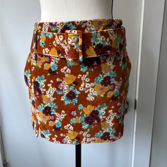 STAUD Floral Mini with Belt Size 2